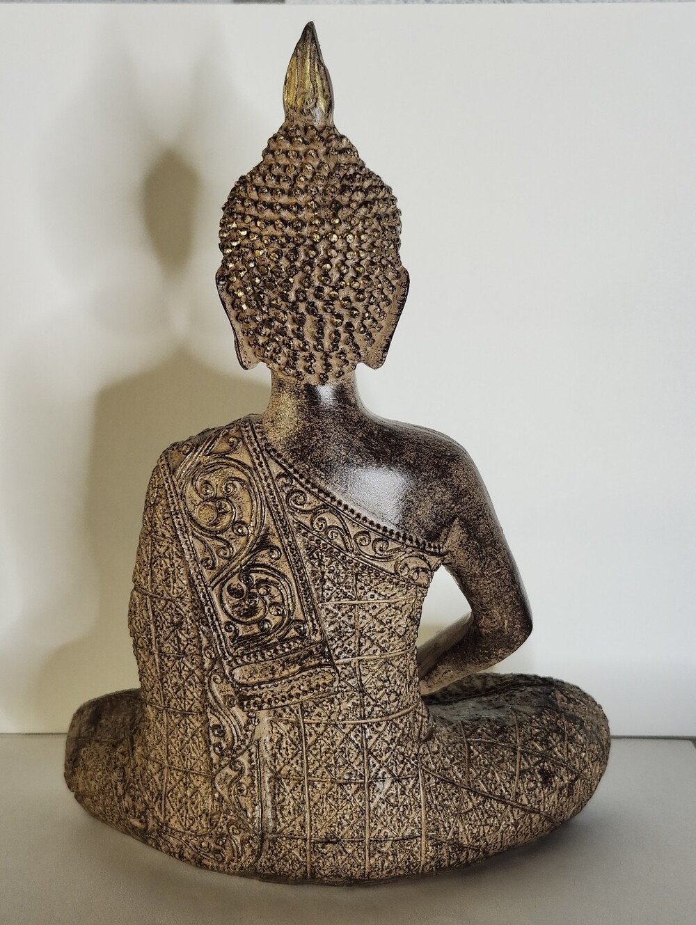Thai Buddha Statue Lightweight Decorative Modern Gold Multicolor Small - Picture 3 of 8